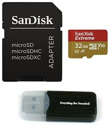 Sandisk 32GB Micro Extreme Memory Card For Fitfort Black silver Action 4K Wifi Ultra HD Waterproof Sport Camera Sdhc Uhs-i SDSQXAF-032G-GN6MA With Everything But Stromboli