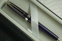 Cross Sheaffer Prelude Lightning Incandescent Purple With Nickel Appointments Ballpoint Pen And Sheaffer Journal .corporate Gift