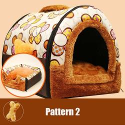 Warm Pet Bed House - Pattern 2 37X30X30CM