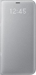 Genuine Samsung LED View Cover Flip Wallet Case For Samsung Galaxy S8+ S8 Plus - Silver EF-NG955PSEGWW