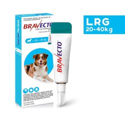 Bravecto Spot-on Tick And Flea Control For Dogs - 20KG-40KG Large