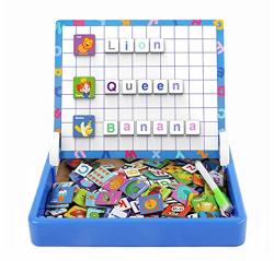 Zosen Magnetic Letters Learning Game Alphabet Spelling Preschool Educational Toy For Kids