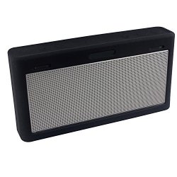 Luckynv Protective Case Soft Silicone Shockproof Waterproof Protective Sleeve For Bose Soundlink 3 Bluetooth Speaker Black