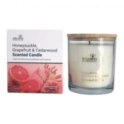 Honeysuckle Grapefruit & Cedarwood Scented Candle 250G