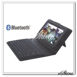Wireless Bluetooth Keyboard Case Stand For 7" Samsung P1000 Galaxy Tab