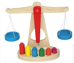 Cleva Poppy Balancing Wooden Scale