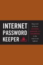 Internet Password Keeper Record Book