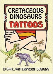 Cretaceous Dinosaurs Tattoos Temporary Tattoos