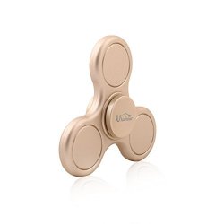 Uharbour Elitepro Fidgets Toy Spinner And Funny Anti Stress Hand Tri-spinner Luxury Gold Mute Bearing Perfect For Autism And Adhd Kids.