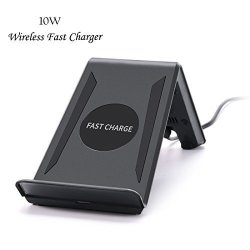 Hber 10W Samsung Wireless Fast Charger Stand Charging Pad Transmitter For Samsung Galaxy S6 S6 Edge S6 Edge Plus S7 S7 Edge NOTE5 10W