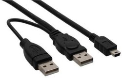 DigiTech Dual USB & MINI USB Charger Black