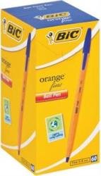 Bic Orange Fine Point Ballpoint Pen-blue-fine Point: 0.8MM Line Width 0.3MM Cap And Plug Colour Matches Ink Colour-sold As A Box Of 60 Retail