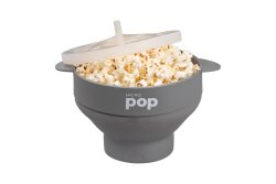 Micro Pop Silicone Microwave Popcorn Popper - Grey