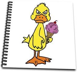 3DROSE Funny Angry Yellow Duck Eating Ice Cream Cartoon - Drawing Books  DB_339708_1 Prices | Shop Deals Online | PriceCheck