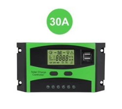 XF0842 Pwm Solar Charge Controller Dual USB Output With Lcd Display 30A 50V