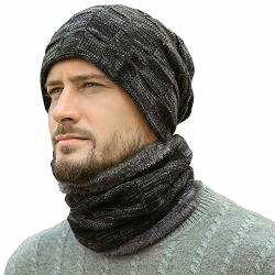 mens beanie hat and scarf