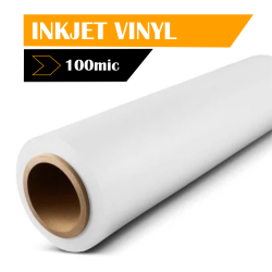 Inkjet Vinyl Matte 100MIC 914MM X 30M Roll Self-adhesive