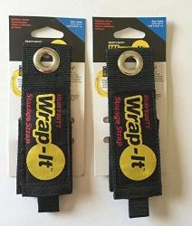 2 Large Wrap-it Heavy Duty Storage Straps To Hang Items On Hooks & Pegboard