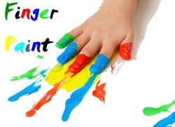 Finger Paint 1 Liters - Blue & Yellow Set