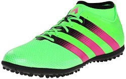 Adidas Performance Men's Ace 16.3 Primesh Turf Soccer Shoe Shock Green shock Pink black 10.5 M Us