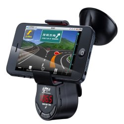 Car Hands Fm Transmitter 360 Degree Rotation Phone Holder For Mobile Phone