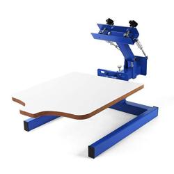 VEVOR Screen Printing Machine 17.7X21.7INCH Screen Printing Press 1 Color 1 Station Silk Screen Printing For T-Shirt Diy Printing Removable Pallet 1 Color 1 Station