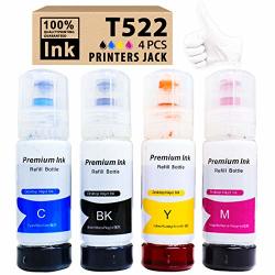 Printers Jack Compatiable Epson T522 Refill Ink Bottle Kit For Epson Ecotank ET-2720 ET-4700