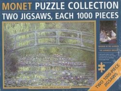 Monet Puzzle Collection Two Jigsaws Each 1000 Pieces - The Japanese Bridge & Women In The Garden By Claude Monet By Anness Publishing Ltd
