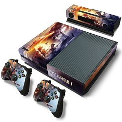 Xbox One Console Skin Decal Sticker Battlefield 1 + 2 Controller & Kinect Skins Set