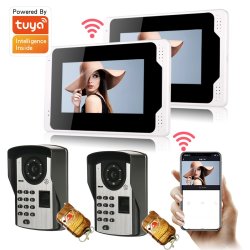 Ennio 701FD22 7INCH Fingerprint Passlock Wired Wireless Wifi Rfid Password Video