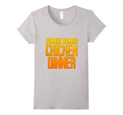 Womens Winner Winner Chicken Dinner - PC Gaming Large Silver