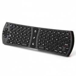 Rii Wireless Qwerty Air Mouse Dual-sided Remote Keyboard Black