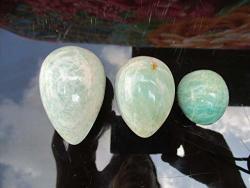 Amazonite Egg Set L m s Massage Egg Yoni Egg Gift Egg With Free Reiki Infused Worth $30 And With Free Gift Bag For