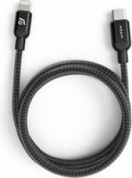 Adam Elements Peak II C120B USB-C to Lightning Cable in Black