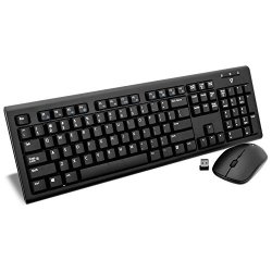 V7 Wireless Keyboard And Mouse Combo With U.s. Layout Black - CKW200US