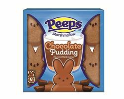 Peeps Marshmallow Chocolate Pudding 3 Ounce Package Of 8 Bunnies