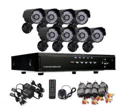 8 Camera Cctv Security Recording System With Internet & 3g Phone Viewing Hdmi Dvr:new Stock