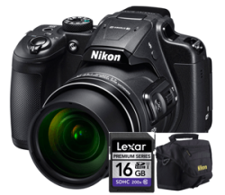Nikon Coolpix B700 Black + 16gb Sd Card + Bridge Bag +