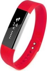 Tuff-Luv Silicone Strap for Fitbit Alta Small Activity Tracker in Red