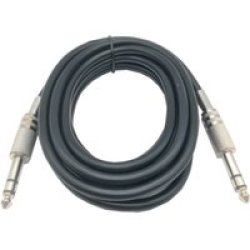 Microphone Stereo Audio Cable Jack 6.3MM Trs Male To Male - 3METER