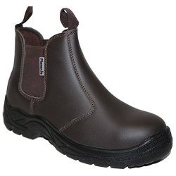Pinnacle Welding & Safety Austra Chelsea Brown Safety Boots SIZE-10