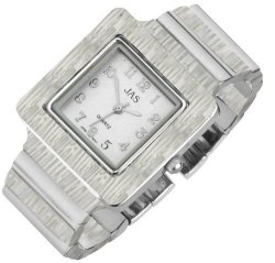 Jas Ladies Watch - Wow Square - Electric White