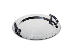 Alessi 48cm Round Serving Tray With Handles