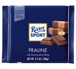 Ritter Sport - Praline Chocolate 100G