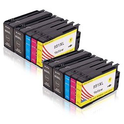 Toner Kingdom Replacement Hp 950XL 951XL Ink Cartridge Compatible With Hp Officejet Pro 8600 8610 8620 8630 8640 8660 8615 8625 251DW 271DW Printer 4 Black 2 Cyan 2 Magenta 2 Yellow
