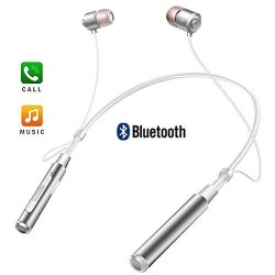 Normia Rita Premium MINI Bluetooth Headphones Wireless Earphones With MIC Hifi Stereo Heavy Bass IPX4 Waterproof Earbuds For Iphone Ipad Samsung Silver