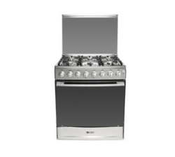 Zero Appliances Zero 76CM 6 Burner Stainless Steel Full Gas Stove And Oven With Battery Ignition