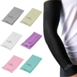 Hi-cool Uv Protection Sleeves Protect Your Arms While Playing Outdoor Sports Pastel Light Grey