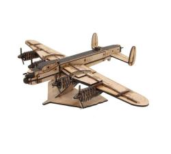 3D Wooden Model Aeroplane Simple Lancaster