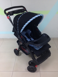 Chelino - New Tazz Reversible Handle Stroller - Blue Stripe